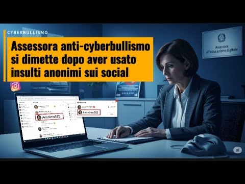 Assessora anti-cyberbullismo si dimette dopo aver usato insulti anonimi sui social