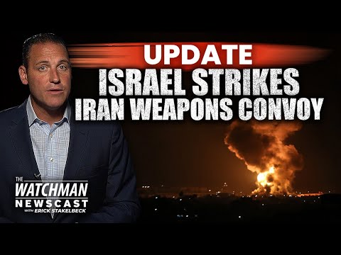 Israel AIRSTRIKES Target Iran Weapons Convoy in Syria; Hezbollah-Bound Shipment? | Watchman Newscast