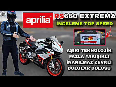 TEKNOLOJİ MANYAĞI APRİLİA RS660 EXTREMA İNCELEME VE TOP SPEED !.. HAYRAN OLMAMAK ELDE DEĞİL !..