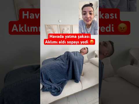 Havada yatma şakası yaparsın he al o zaman 🥊 #şaka #komedi #evlilik
