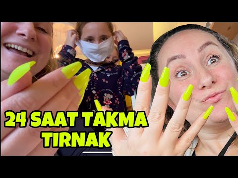 24 SAAT BOYUNCA TAKMA TIRNAK | GİZLİ VLOG | ASLI YAREN