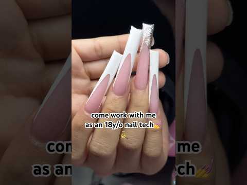 she wanted triple XL nails😟… | nail tech vlog 💅 #nails #nailtechvlog #nailtech #xxxlnails