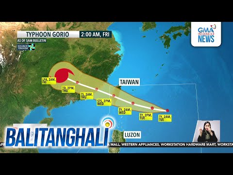 PAGASA: Bagyong #GorioPH, lumakas bilang typhoon; mag-la-landfall sa Taiwan bukas