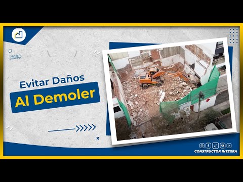 Demolición SEGURA de casas sin dañar a los vecinos