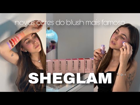TESTANDO AS NOVAS CORES DE BLUSH LÍQUIDO DA SHEGLAM