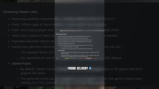 Steam Frame Streaming Just Got FIXED! New SteamVR Update #Shorts
