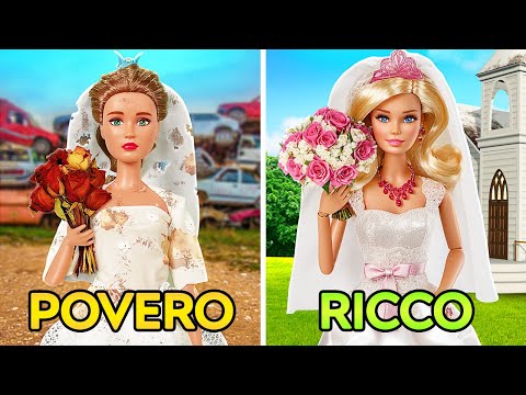 Ricco VS Povero per la mia Barbie! Momenti imbarazzanti al matrimonio e tipi di spose di 123 GO!