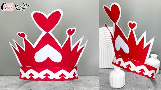 Cara membuat topi mahkota karnaval dari kertas karton untuk 17 Agustus tema merah putih