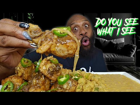 STOVETOP SPICY BBQ CHICKEN | SOULFOOD | MUKBANG