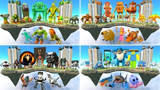 ☁️ SKY CONSTRUCT WHICH COLOR IS STRONGER? ALL ITALIAN BRAINROT MEMES SPARTAN KICKING Garry's Mod