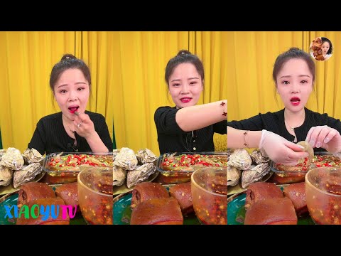 【Xiaoyu Mukbang】XIAOYU EATING SHOW。MUKBANG SATISFYING。Mukbang Chinese。N02。230222。4