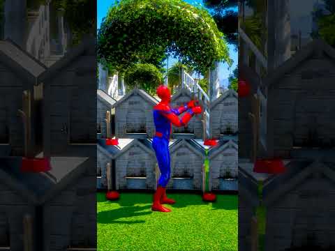SPIDERMAN SAVING KIDS 🥺 #spiderman #gta5 #shorts