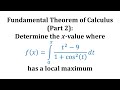 Understanding Local Maxima and Minima in Calculus