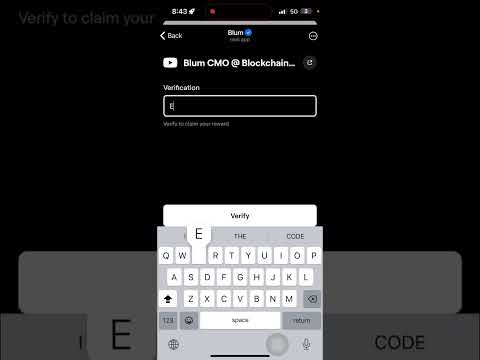 Blum CMO @ Blockchain Life Blum Video Code |Blum CMO Blockchain life Blum Today Verification Keyword