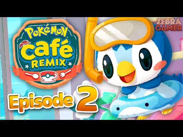 Pokemon Cafe ReMix Gameplay Walkthrough Part 2 - Premium Pass! Floatie Fun Piplup Costume!