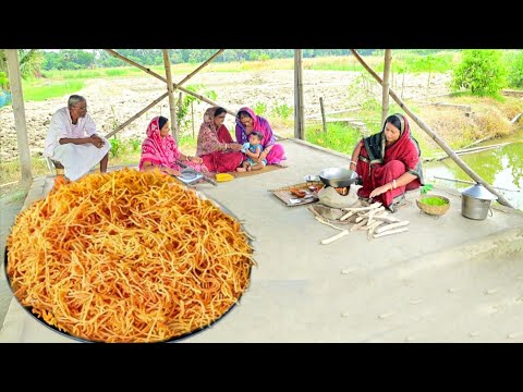 বর্ষার দিনে বাড়িতে মুচমুচে খাস্তা ঝুরিভাজা বানালাম