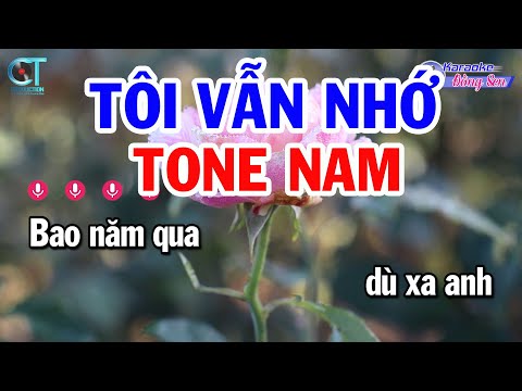 Karaoke Tôi Vẫn Nhớ Tone Nam ( Gm ) Nhạc Sống Beat Mới || Karaoke Đồng Sen