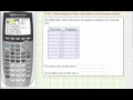 TI-84 Calculator One-Variable Statistics