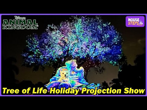 Tree of Life Holiday Projection Show at Disney’s Animal Kingdom 2024 - Walt Disney World Holidays