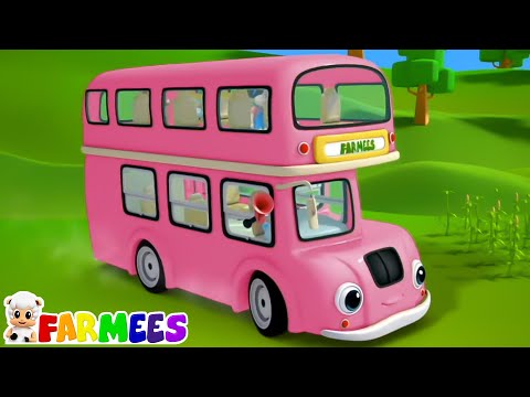 Roues Dans le Bus, Comptines et 3d Chansons pour Enfants - Farmees