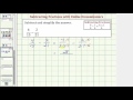 Subtracting Fractions with Unlike Denominators