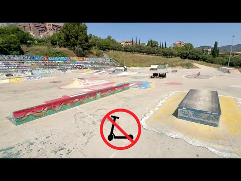 SKATEBOARDERS DO NOT LIKE SCOOTERS..