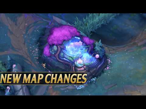 NEW SUMMONER'S RIFT SPIRIT BLOSSOM ACT 2 MAP & STRUCTURE CHANGES - League of Legends