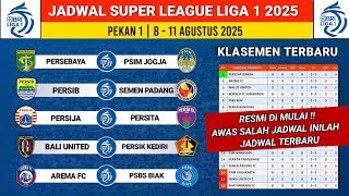 Jadwal liga 1 2025 - Persib vs Semen Padang - Persebaya vs PSIM - Jadwal terbaru Super league 2025