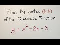 Finding the Vertex of a Parabola