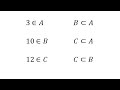Understanding Sets and Subsets