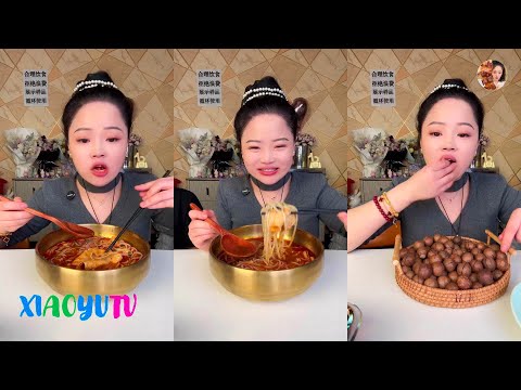 【Xiaoyu Mukbang】XIAOYU EATING SHOW。ASMR MUKBANG SATISFYING。Mukbang Chinese。N01。150125。4