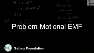 Problem-Motional EMF