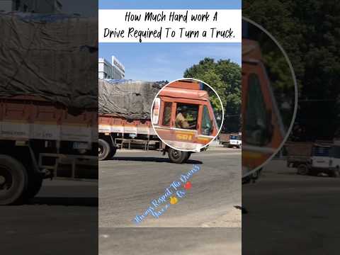 Hard Working Driver to Turn a mini Truck at sharp curve #hardwork #driving #automobile