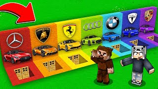 MİLYONER ARABA GİZLİ GEÇİTLERİNİ BULDUK - Minecraft