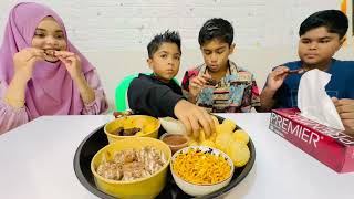 Eating Bbq Chicken Wings| Eating Pani Puri| Ferraro Donuts#eating ng