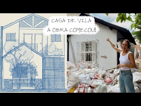 CASA DE VILA CENTENÁRIA obra em andamento