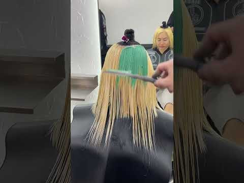 Nhuộm màu xanh lá cá tính có 1 0 2 | Alin Hair Tv