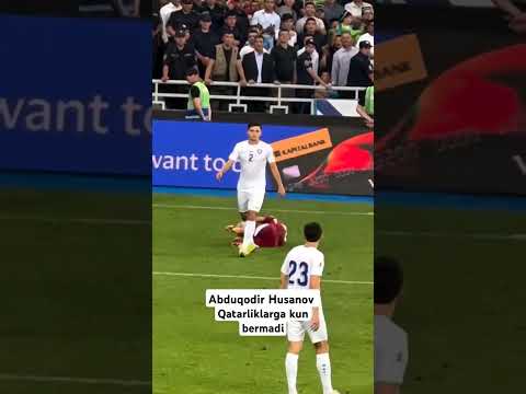 Abduqodir Khusanov vs Qatar Players 馃挭馃敟 #abduqodirhusanov #fayzullayev #rek #football #shorts