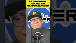 Ratings ni BBM paran ebak sa baho