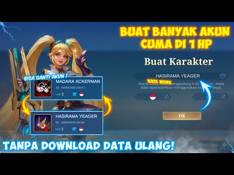 CARA BUAT AKUN BARU MOBILE LEGEND TERBARU 2025 - CARA MEMBUAT AKUN ML BARU TANPA DOWNLOAD DATA ULANG