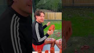 He threw the wrong brick