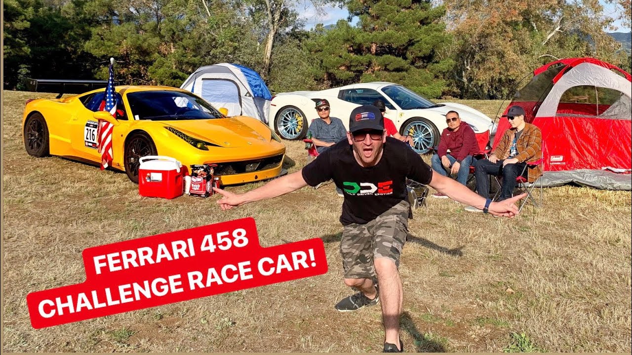 CAMPING IN A 200, 000 FERRARI RACE CAR PARK RANGER KICKS US OUT