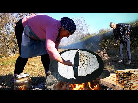 🌿Grandma's Nettle Gutab: Unique Recipe | Picking Edible Wild Herbs in the Village