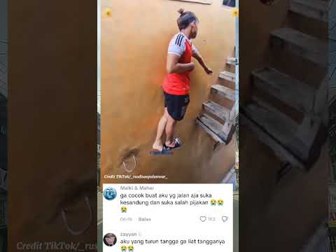 menaiki tangga yang penuh rintangan #shorts #fyp #tangga
