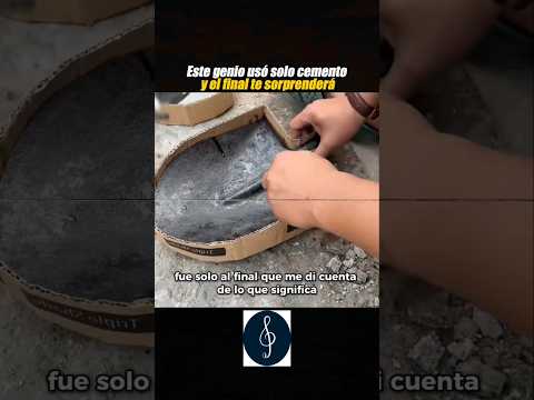 Este hombre es un genio, uso solo cemento y el final te sorprendera😮