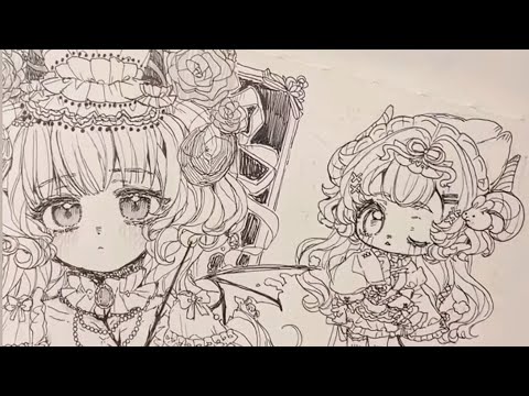 かわいいアウトライン | Draw so easy Anime