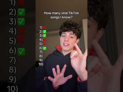 Quante canzoni virali di TikTok conosco?