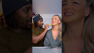 Doing my makeup BAD to see how my boyfriend reacts… #couple #makeup #prank #makeup #boyfriend