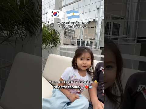 Nuestra familia coreana 🇰🇷 Argentina 🇦🇷 pero Mia dice que es japonesa 🤣 #papacoreano #coreano
