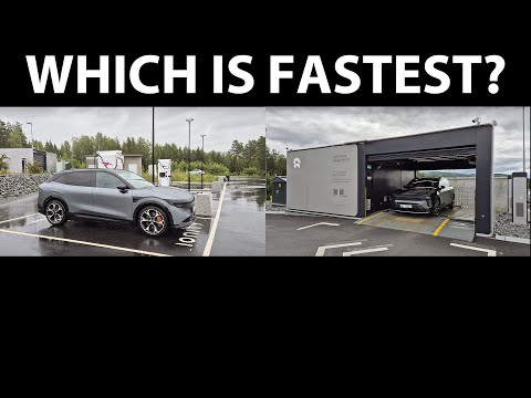 Zeekr 7X 100 kWh charging on 500 kW vs Nio EL8 battery swap comparison